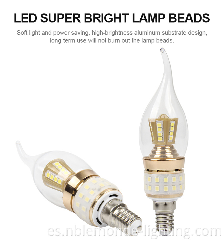 LED chandelier candle bulb